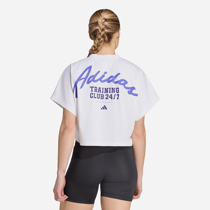 Áo Thun Nữ Adidas Primelift Workout Graphics - Trắng - Supersports Vietnam