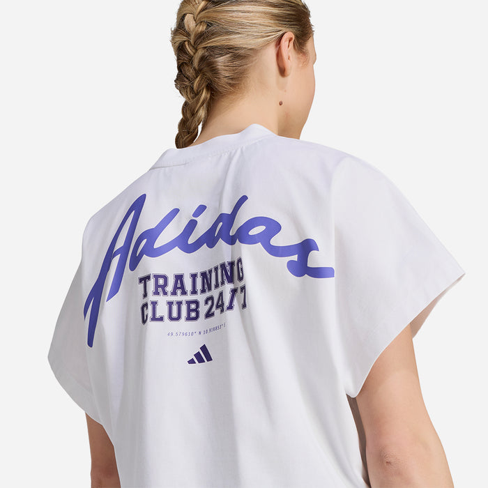 Áo Thun Nữ Adidas Primelift Workout Graphics - Trắng - Supersports Vietnam