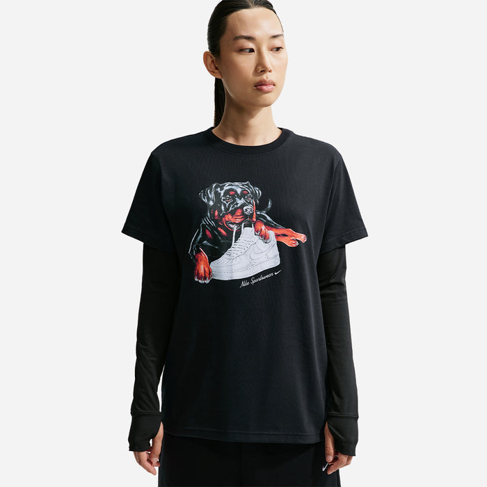 Áo Thun Nữ Nike Sportswear Classic Oversized - Đen - Supersports Vietnam