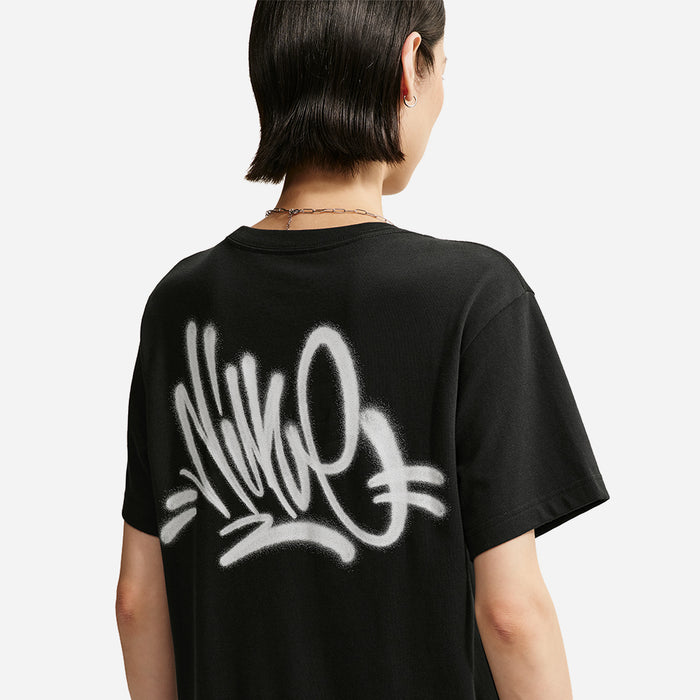 Áo Thun Nữ Nike Sportswear Classic Oversized - Đen - Supersports Vietnam