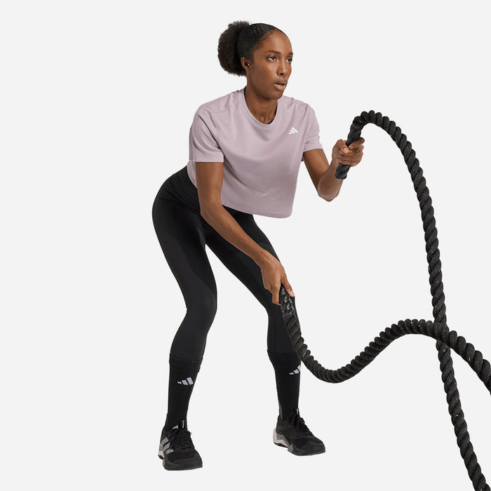 Áo Thun Nữ Adidas Train Essentials Boxy Workout - Hồng - Supersports Vietnam