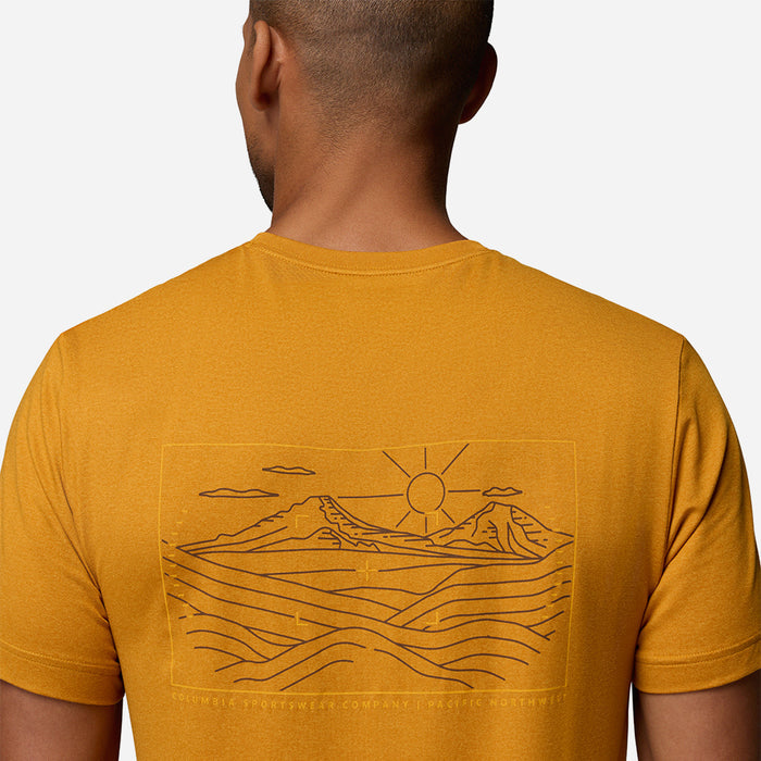 Áo Thun Nam Columbia Parsons Point™ Short Sleeve Back Graphic - Vàng - Supersports Vietnam