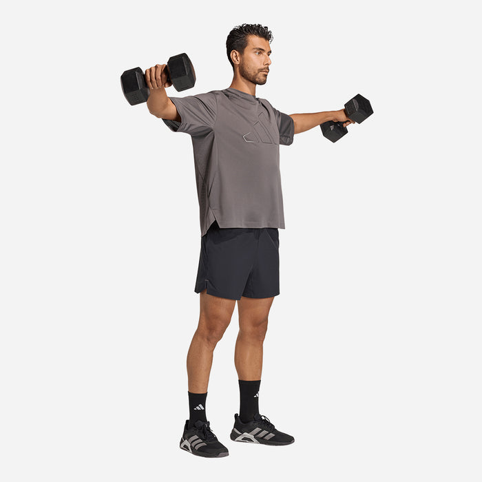 Áo Thun Nam Adidas D4T Power Essentials Workout Mesh - Nâu - Supersports Vietnam