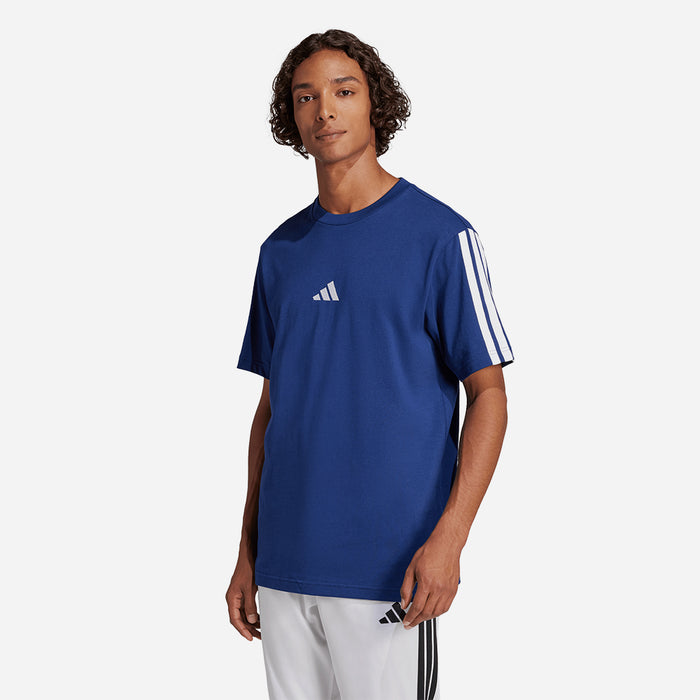 Áo Thun Nam Adidas Essentials 3-Stripes Single Jersey - Xanh Dương - Supersports Vietnam