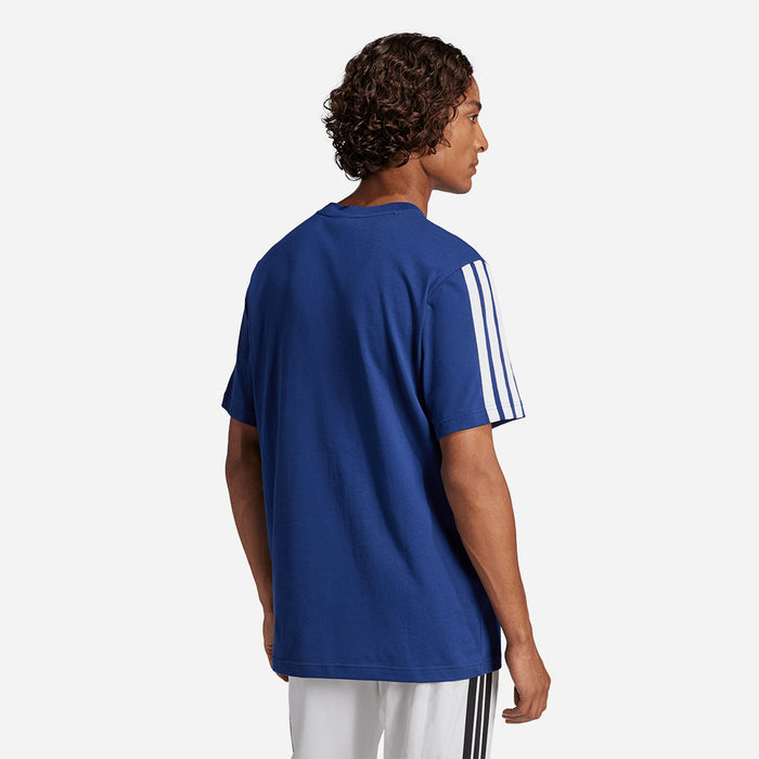 Áo Thun Nam Adidas Essentials 3-Stripes Single Jersey - Xanh Dương - Supersports Vietnam