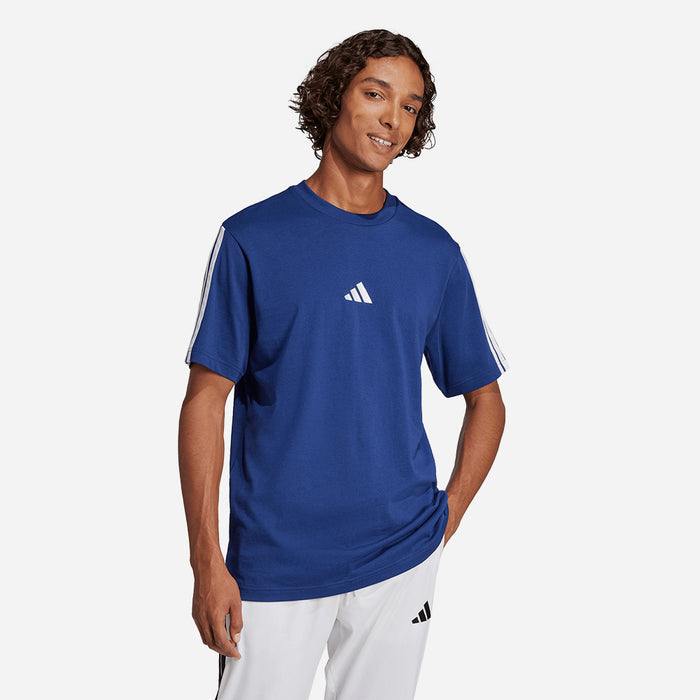 Áo Thun Nam Adidas Essentials 3-Stripes Single Jersey - Xanh Dương - Supersports Vietnam