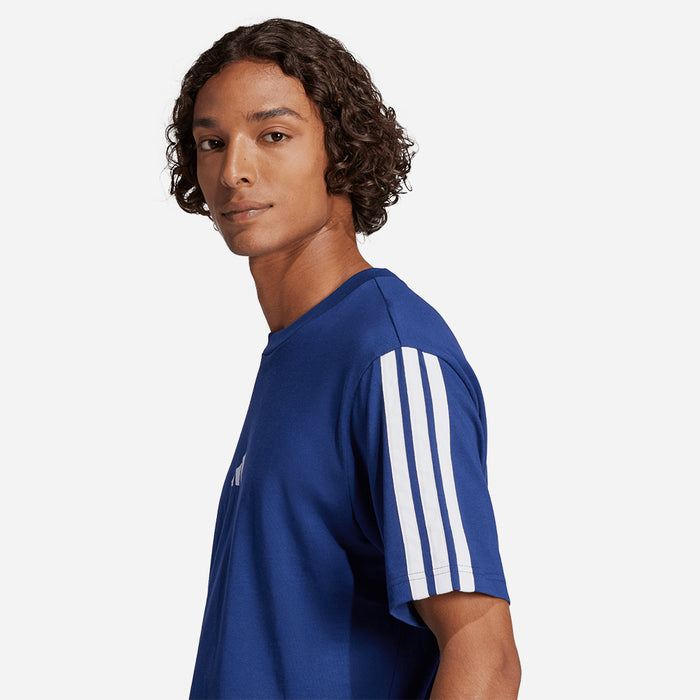 Áo Thun Nam Adidas Essentials 3-Stripes Single Jersey - Xanh Dương - Supersports Vietnam
