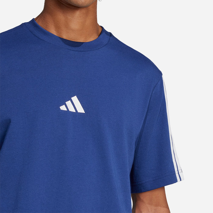 Áo Thun Nam Adidas Essentials 3-Stripes Single Jersey - Xanh Dương - Supersports Vietnam
