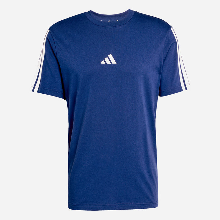 Áo Thun Nam Adidas Essentials 3-Stripes Single Jersey - Xanh Dương - Supersports Vietnam