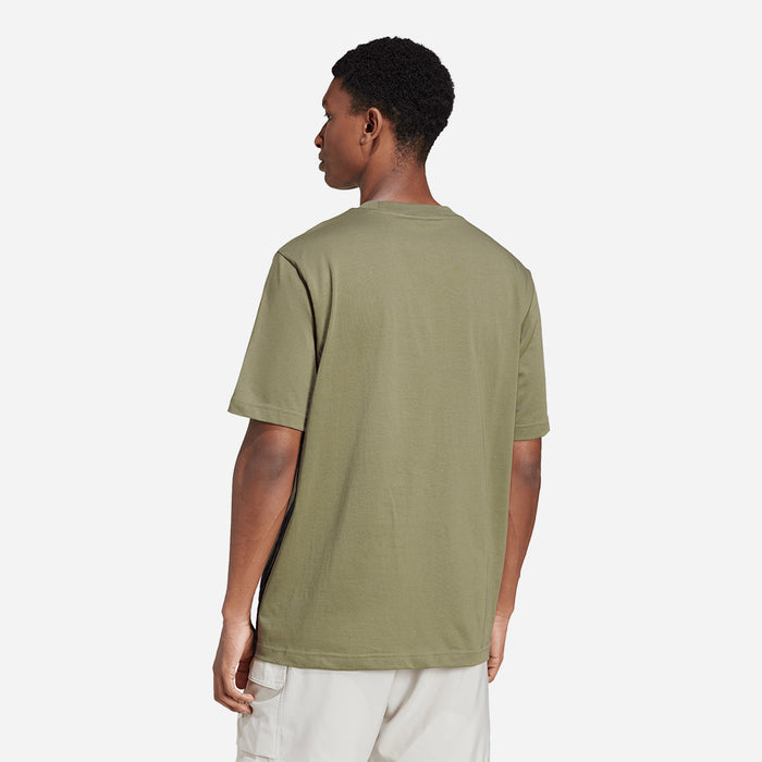 Áo Thun Nam Adidas Essentials 3-Stripes Single Jersey - Xanh Quân Đội - Supersports Vietnam