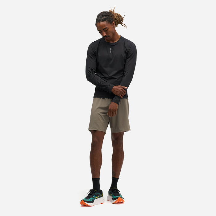 Áo Thun Nam HOKA Everyrun Long Sleeve - Đen - Supersports Vietnam