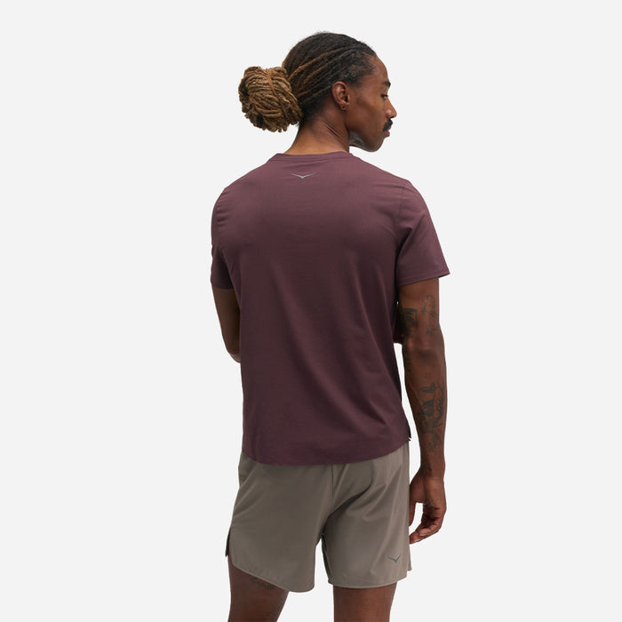 Áo Thun Nam HOKA Everyrun Short Sleeve - Tím - Supersports Vietnam