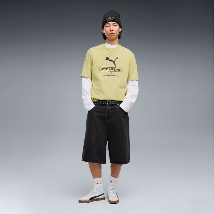 Áo Thun Nam Puma Sport Boxy Street Graphic - Vàng - Supersports Vietnam