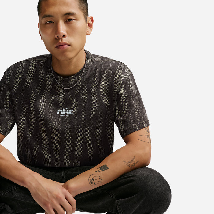Áo Thun Nam Nike Sportswear Loose Mesh All-Over Print - Nâu - Supersports Vietnam
