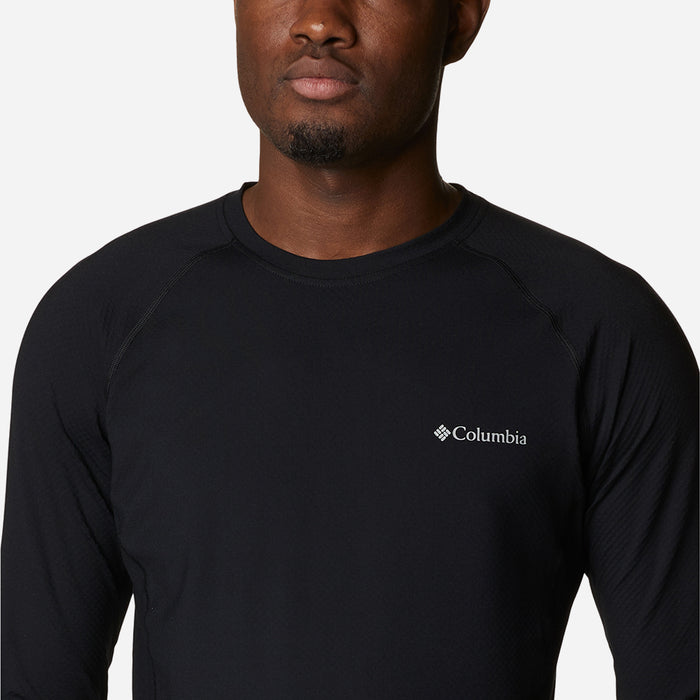 Áo Thun Ôm Nam Columbia Omni-Heat Infinity Knit Long Sleeve Baselayer Crew - Đen - Supersports Vietnam