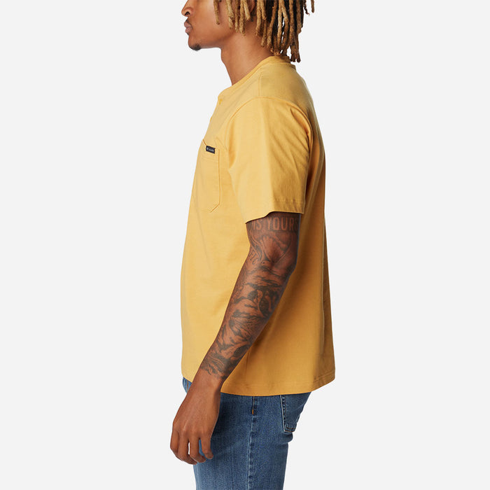 Áo Thun Tay Ngắn Nam Columbia Landroamer™ Short Sleeve Henley - Vàng - Supersports Vietnam