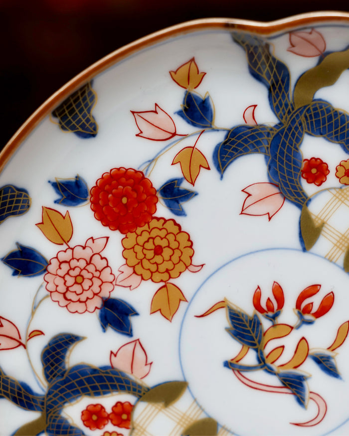 Arita Nishiki Kinrande Dessert Plate