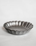Arita Round Silver Kiku Butter Plate
