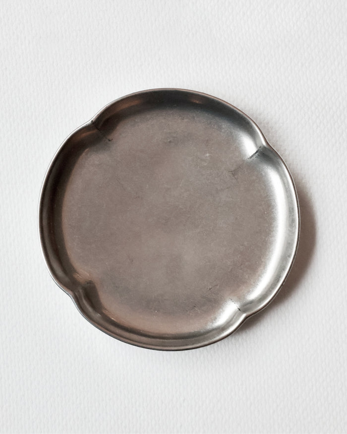Arita Small Silver Mokkou Plate