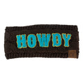 BJ-HWE-0037 Howdy Brown Headwrap