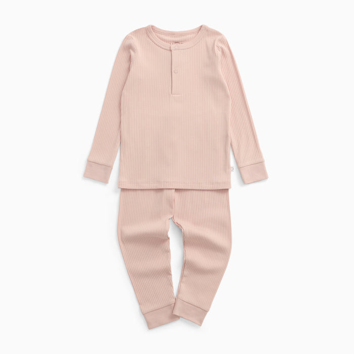 Blush Ribbed Pajamas
