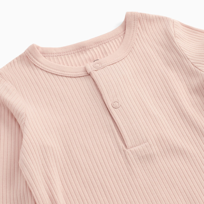 Blush Ribbed Pajamas
