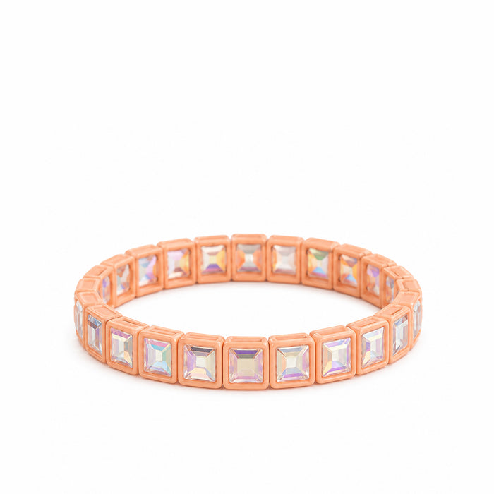 BR-RS-1002 Beige Rhinestone Bracelet