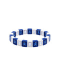 BR-RS-1002 Royal/White Rhinestone Bracelet