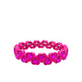 BR-RS-HEART Heart Rhinestone Bracelet - Hot Pink
