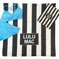 BT1413-Black Darby Beach Towel