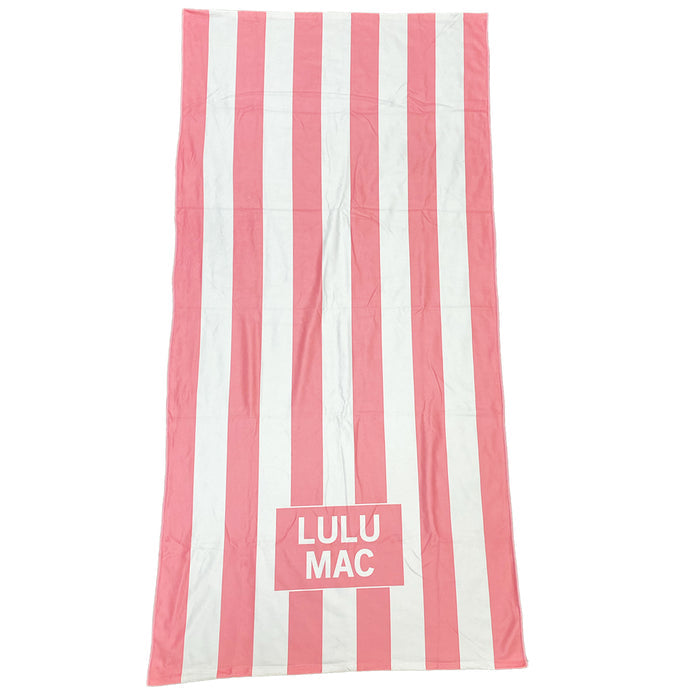 BT1413-Pink Darby Beach Towel