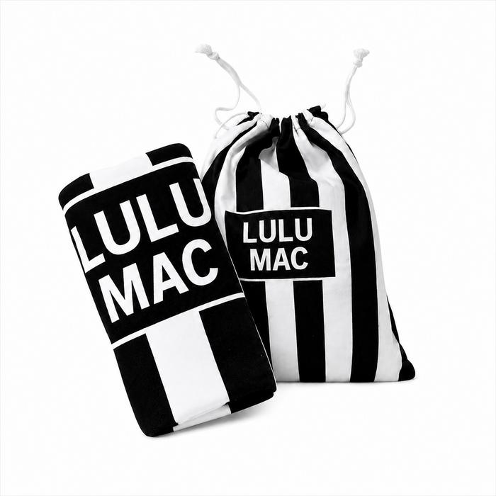BT1413XL-Black Stripe XL Darby Beach Towel
