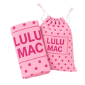 BT1413XL-Lt. Pink/Hot Pink Dot XL Beach Towel
