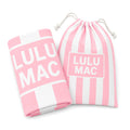 BT1413XL-Pink Stripe XL Darby Beach Towel