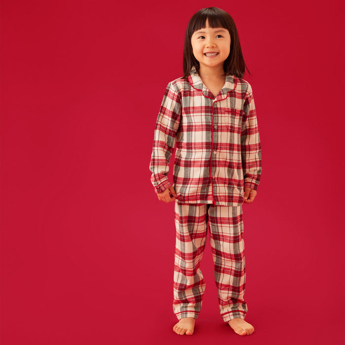 Check Button Up Shirt & Pant Set