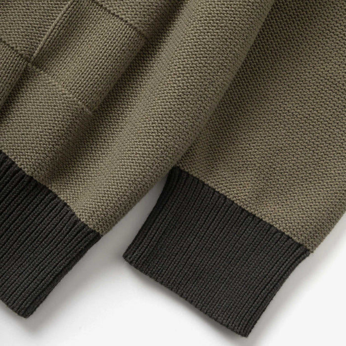 Check Panel Cardigan