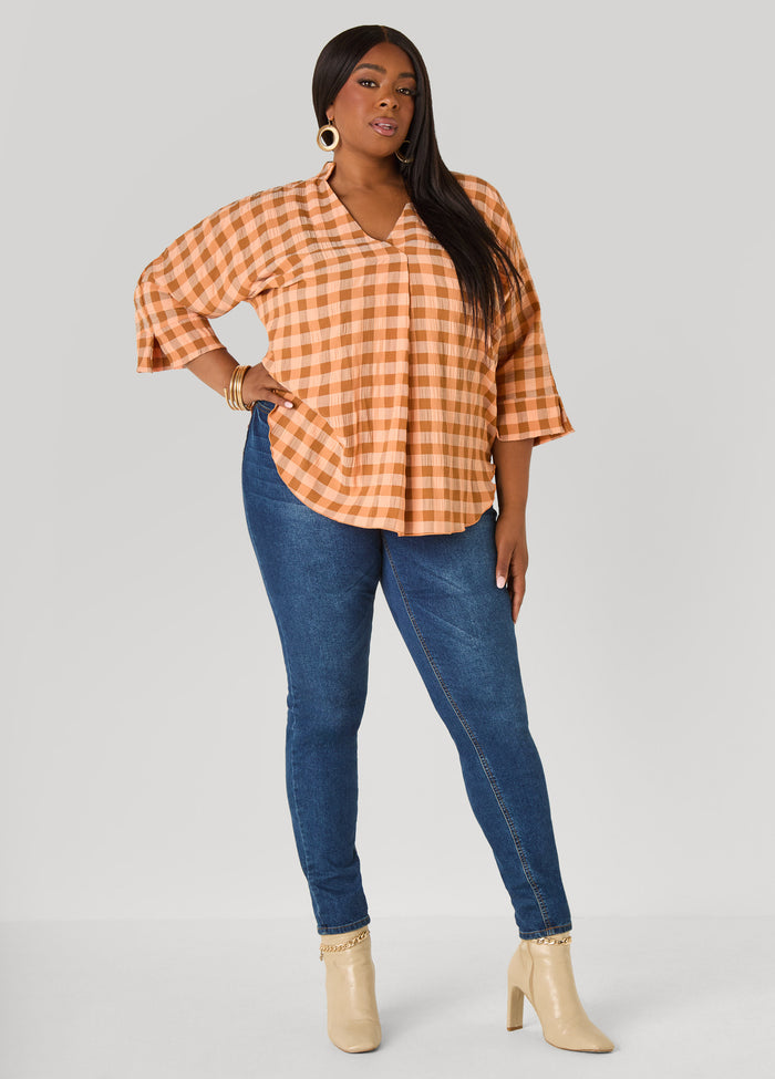 Checked Hi Low Shirt