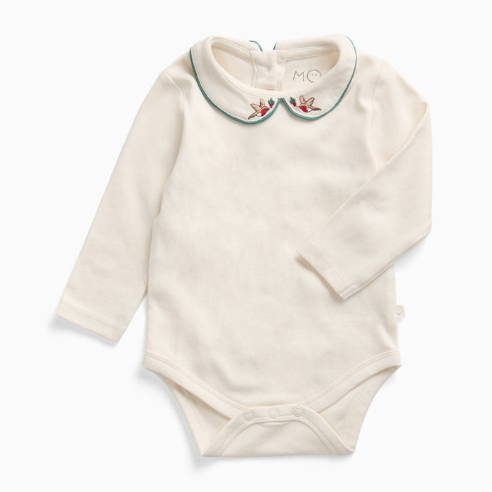 Christmas Collared Long Sleeve Bodysuit