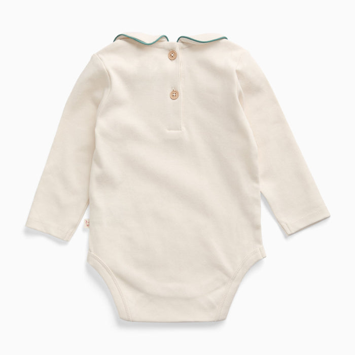 Christmas Collared Long Sleeve Bodysuit