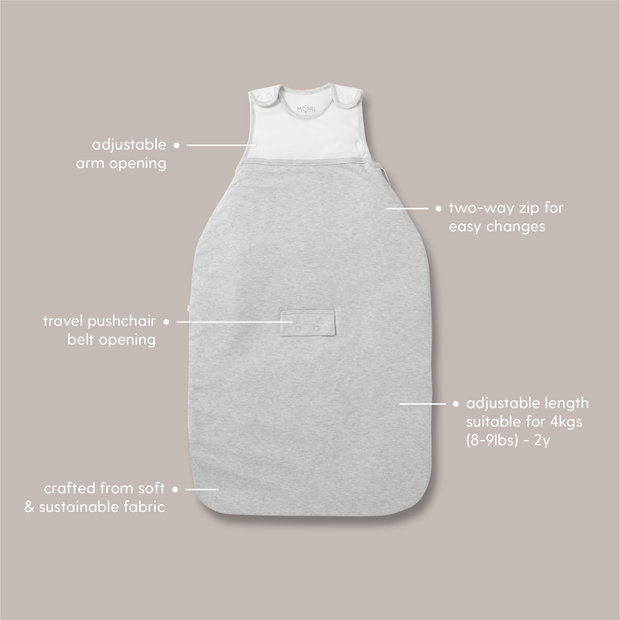 Clever Winter Sleep Sack 2.5 TOG - Grey Stripe