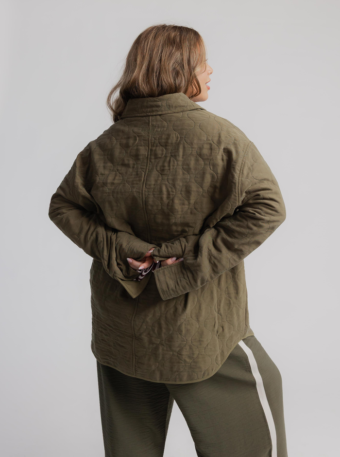 Collared Quilted Jacket