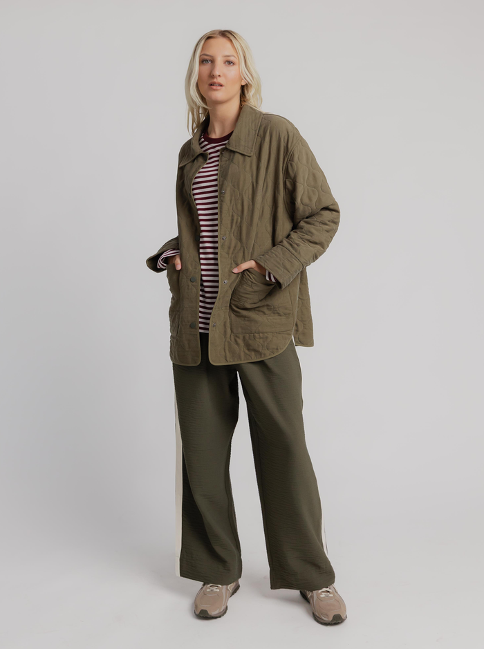 Collared Quilted Jacket
