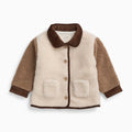 Colour Block Borg Jacket