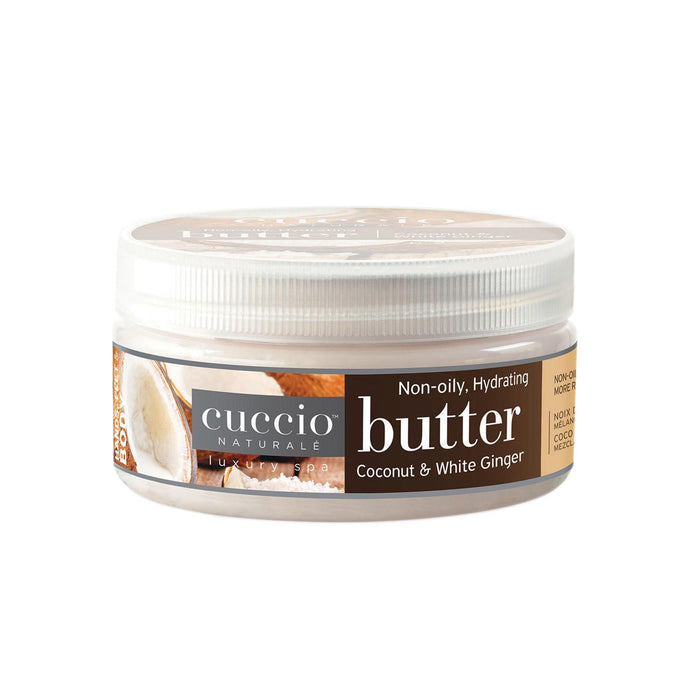 Bath & Body Coconut & Ginger / 8oz Cuccio Coconut and White Ginger Butter Blend / 8oz