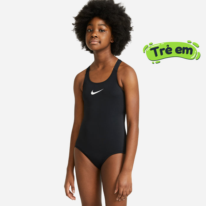 Đồ Bơi Một Mảnh Bé Gái Nike Swim Essential Racerback - Đen - Supersports Vietnam