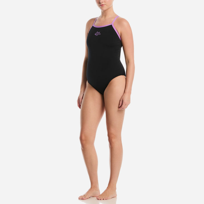 Đồ Bơi Một Mảnh Nữ Nike Swim Asia SMU - Racerback Low Leg - Đen - Supersports Vietnam
