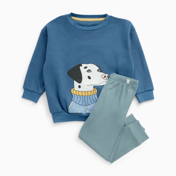 Dalmatian Sweater & Ribbed Leggings Outfit