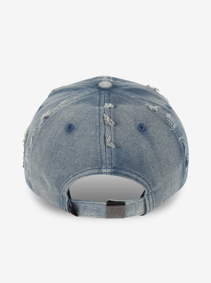 Distressed Denim Dad Cap