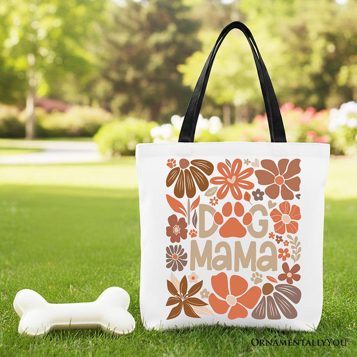 Dog Mama Canvas Tote Bag