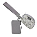 DP-8162 Grey/White Camo Lulu Mac Double Pouch Wristlets